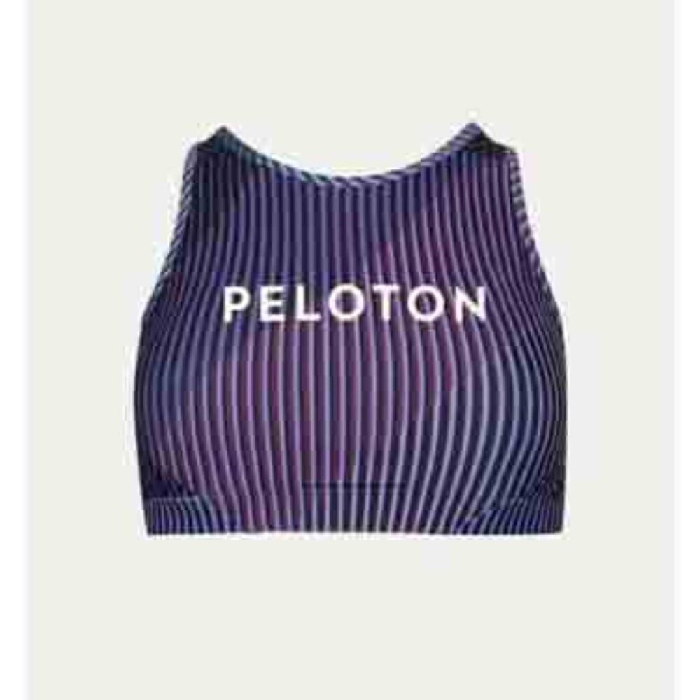 NWT With Peloton High Neck Sports Bra Array of Color Size S Gym
